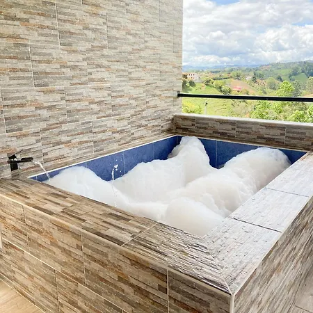 Cabanas Con Jacuzzi Y Chimenea - Casa Floral, Marinilla Exterior photo